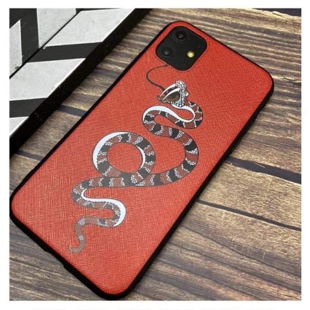 IPHONE 11 PRO MAX RED SNAKE MATTE SOFT PHONE CASE BRAND NEW